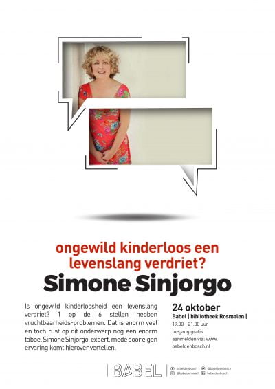 Lezing Onvervulde kinderwens Simone Sinjorgo