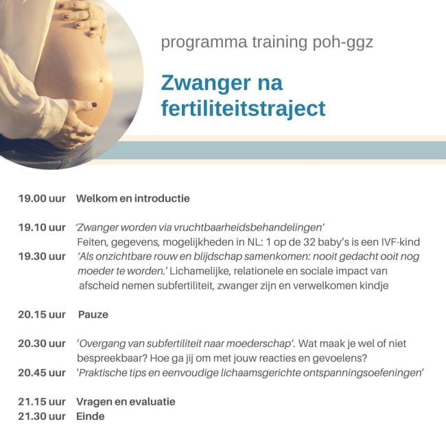Programma Training Zwanger na fertiliteitstraject